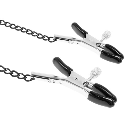 Fetish Submissive Gag Ring and Nipple Clamps for BDSM Fun