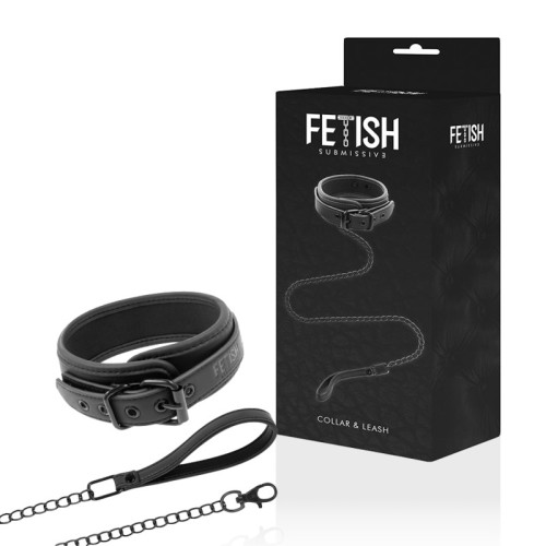 Fetish Submissive Neoprene Lined Chain Collar
