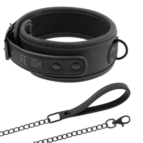 Fetish Submissive Neoprene Lined Chain Collar
