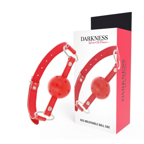 Darkness Breathable Gag Red