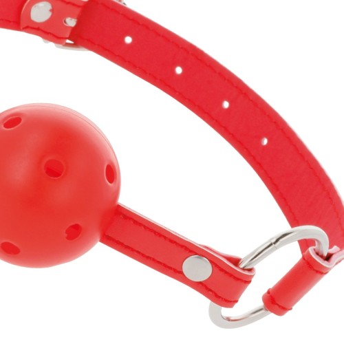 Darkness Breathable Gag Red