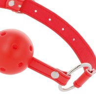 Darkness Breathable Gag Red