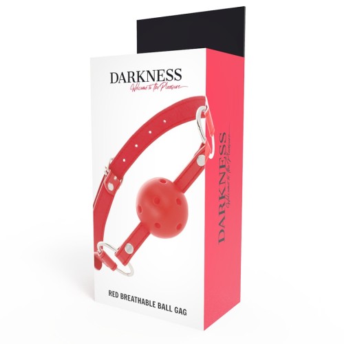 Darkness Breathable Gag Red