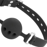 Darkness Breathable Silicone Gag for Playful BDSM