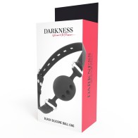Darkness Breathable Silicone Gag for Playful BDSM