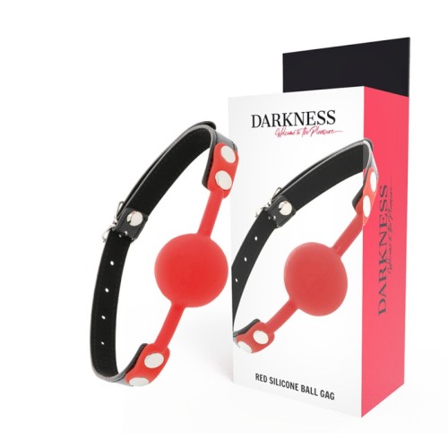 Darkness Silicone Gag Red