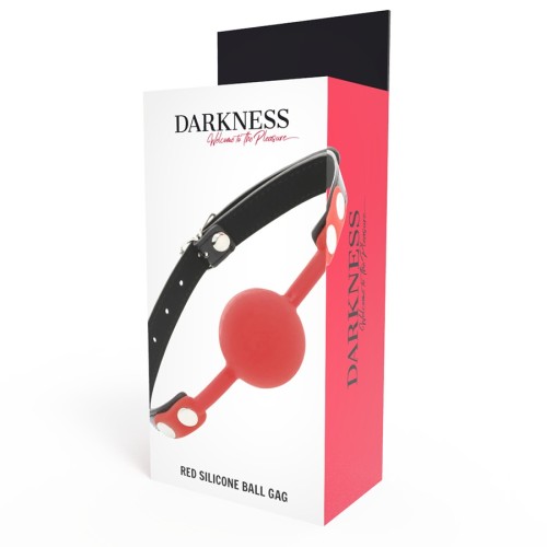 Darkness Silicone Gag Red
