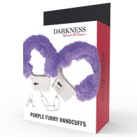 Darkness Lila Padded Metal Handcuffs for Thrilling BDSM Play