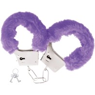 Darkness Lila Padded Metal Handcuffs for Thrilling BDSM Play