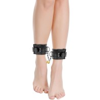 Darkness Adjustable Leather Ankle Cuffs with Lock