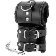 Darkness Adjustable Leather Handcuffs Black | BDSM Gear
