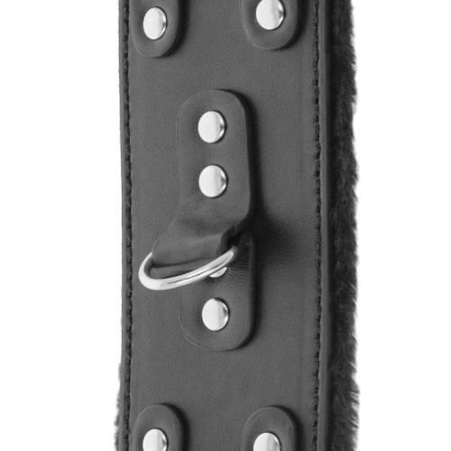 Darkness Esposas Cuero Ajustables Negro | Equipo BDSM