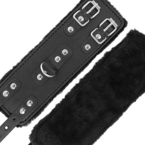 Darkness Adjustable Leather Handcuffs Black | BDSM Gear
