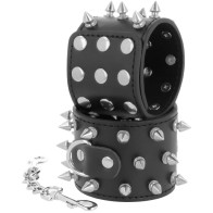 Darkness Skulls and Bones Spiked Handcuffs for Advanced Play
