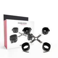Darkness Leather Hand and Foot Cuffs Black