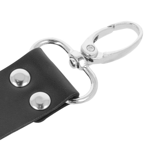 Darkness Leather Hand and Foot Cuffs Black