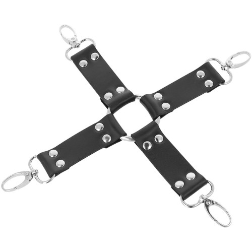 Darkness Leather Hand and Foot Cuffs Black
