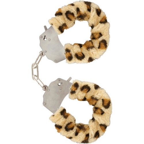 Leopard Print Love Handcuffs for Bondage Fun