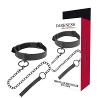 Darkness Black Chain Collar for Total Control