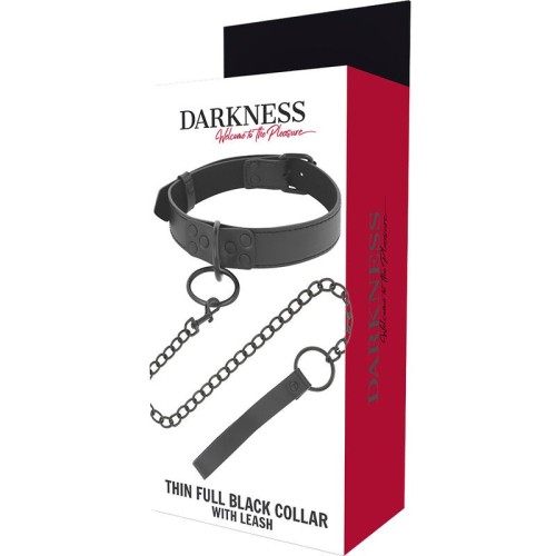 Darkness Black Chain Collar for Total Control