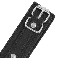 Darkness Black Leather Handcuffs for Bondage Fun