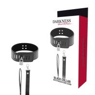 Darkness Bondage Collar with Lock - Control & Comfort