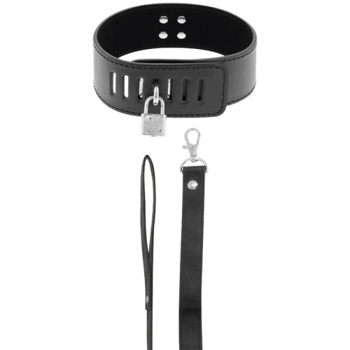 Darkness Bondage Collar with Lock - Control & Comfort