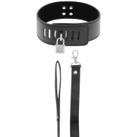 Darkness Bondage Collar with Lock - Control & Comfort