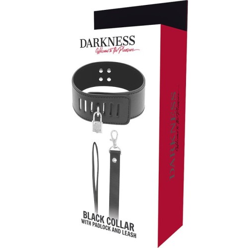 Darkness Bondage Collar with Lock - Control & Comfort