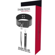 Darkness Bondage Collar with Lock - Control & Comfort