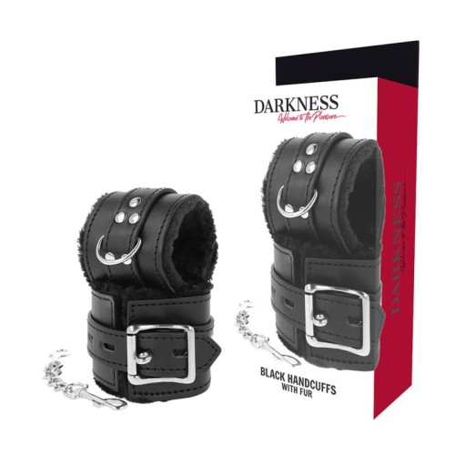 Darkness Padded Bondage Handcuffs Black