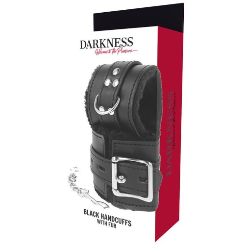 Darkness Padded Bondage Handcuffs Black