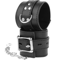 Darkness Leather Handcuffs Black