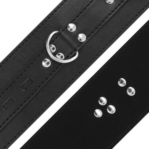 Darkness Leather Handcuffs Black