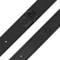 Darkness Fine Textured Ankle Cuffs - Elegant BDSM Accessory