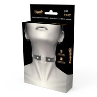 Chic Desire Vegan Leather Heart Necklace - Elegant Accessory