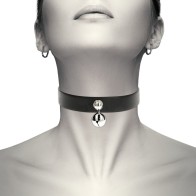 Coquette Chic Desire Vegan Leather Choker - Elegant Accessory
