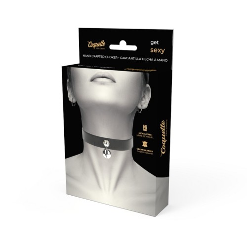 Coquette Chic Desire Vegan Leather Choker - Elegant Accessory