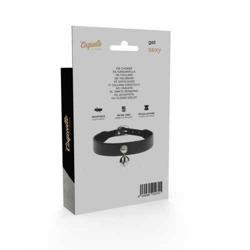 Coquette Chic Desire Vegan Leather Choker - Elegant Accessory