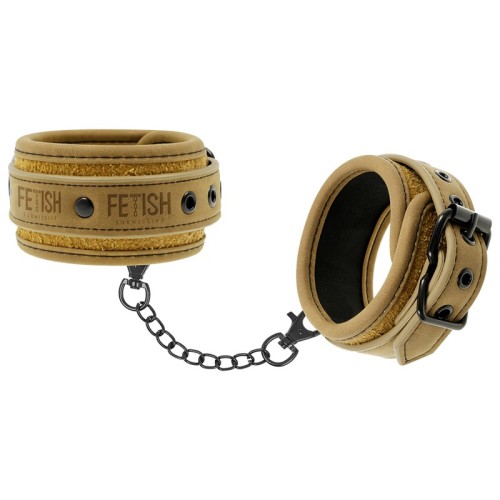 Fetish Submissive Ankle Cuffs Vegan Leather