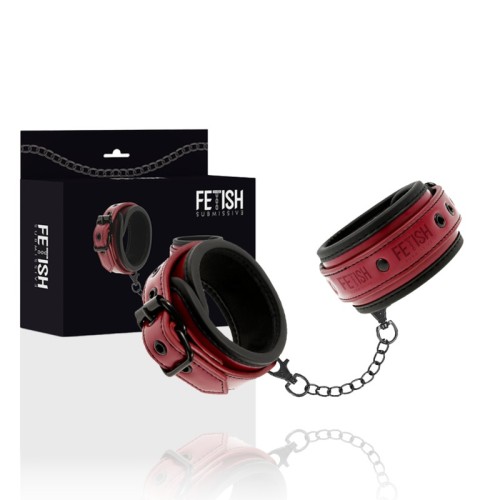 Vegan Leather Cuffs for Bondage Play
