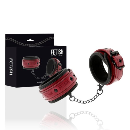 Vegan Leather Adjustable Ankle Cuffs for Bondage