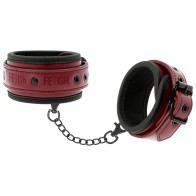 Esposas de Tobillo Ajustables de Cuero Vegano para BDSM