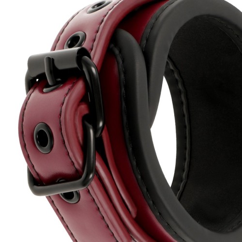 Vegan Leather Adjustable Ankle Cuffs for Bondage