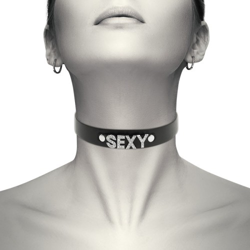 Coquette Chic Desire Vegan Leather Sexy Choker
