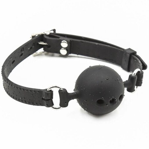 Breathable Silicone Ball Gag for BDSM Fun