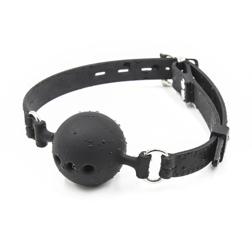 Breathable Silicone Ball Gag for BDSM Fun