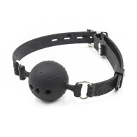 Breathable Silicone Ball Gag for BDSM Fun