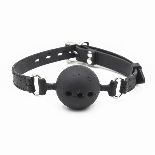 Breathable Silicone Ball Gag for BDSM Fun