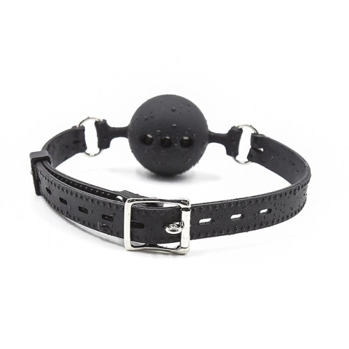 Breathable Silicone Ball Gag for BDSM Fun
